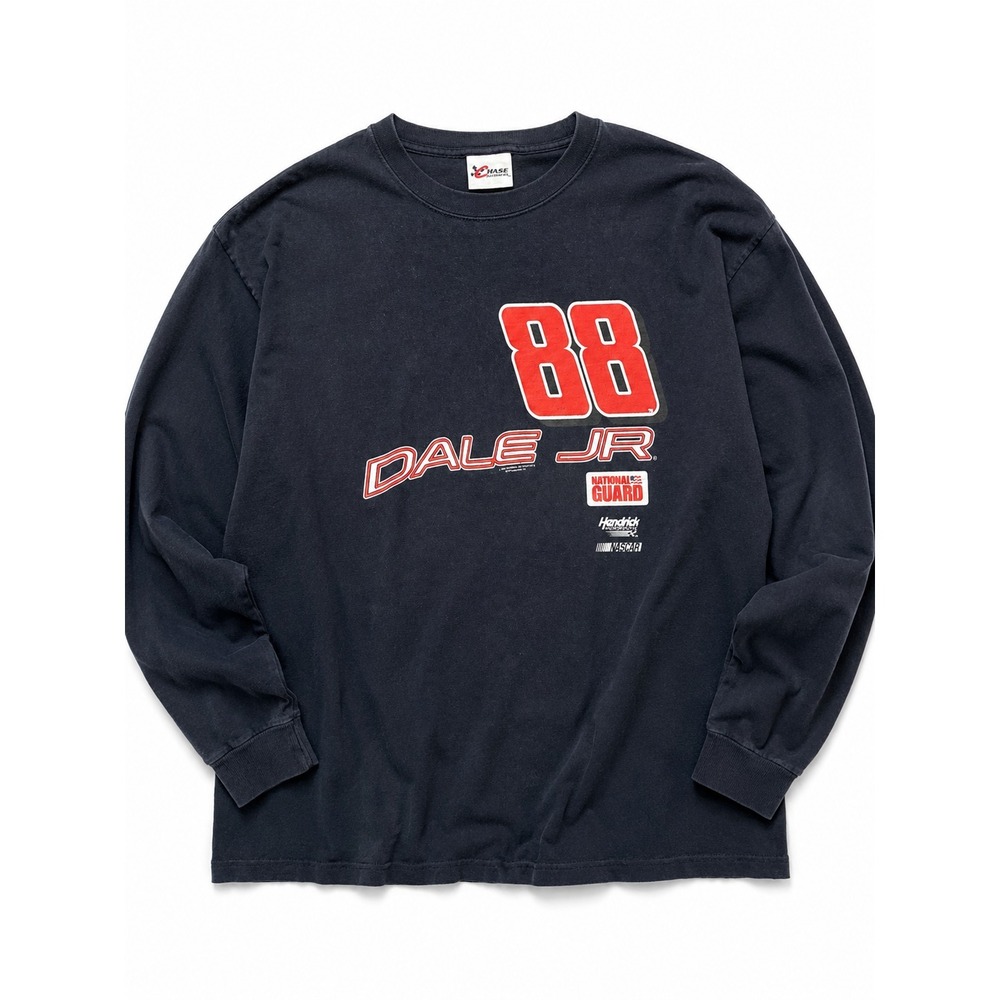 Vintage Dale Jr 88 NASCAR Long Sleeve Shirt 3XT Chase‎ Authentics National Guard